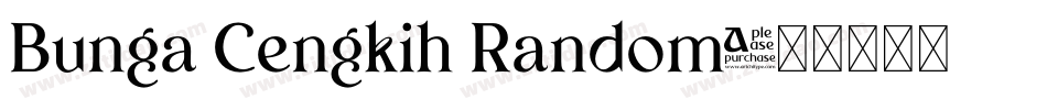 Bunga Cengkih Random字体转换